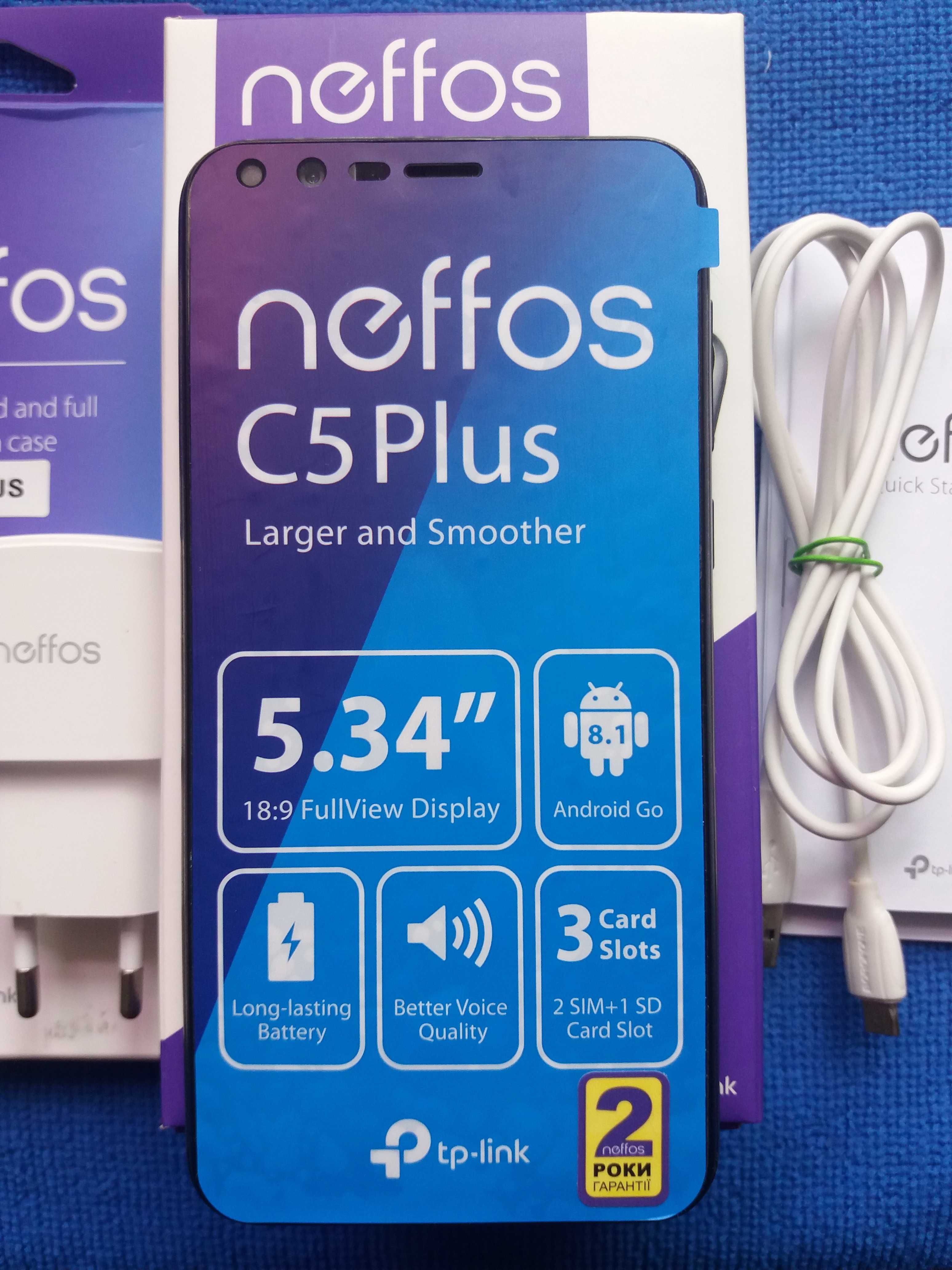 Мобильный телефон TP-Link Neffos C5 Plus (TP7031A) 1/8GB Grey + чехол
