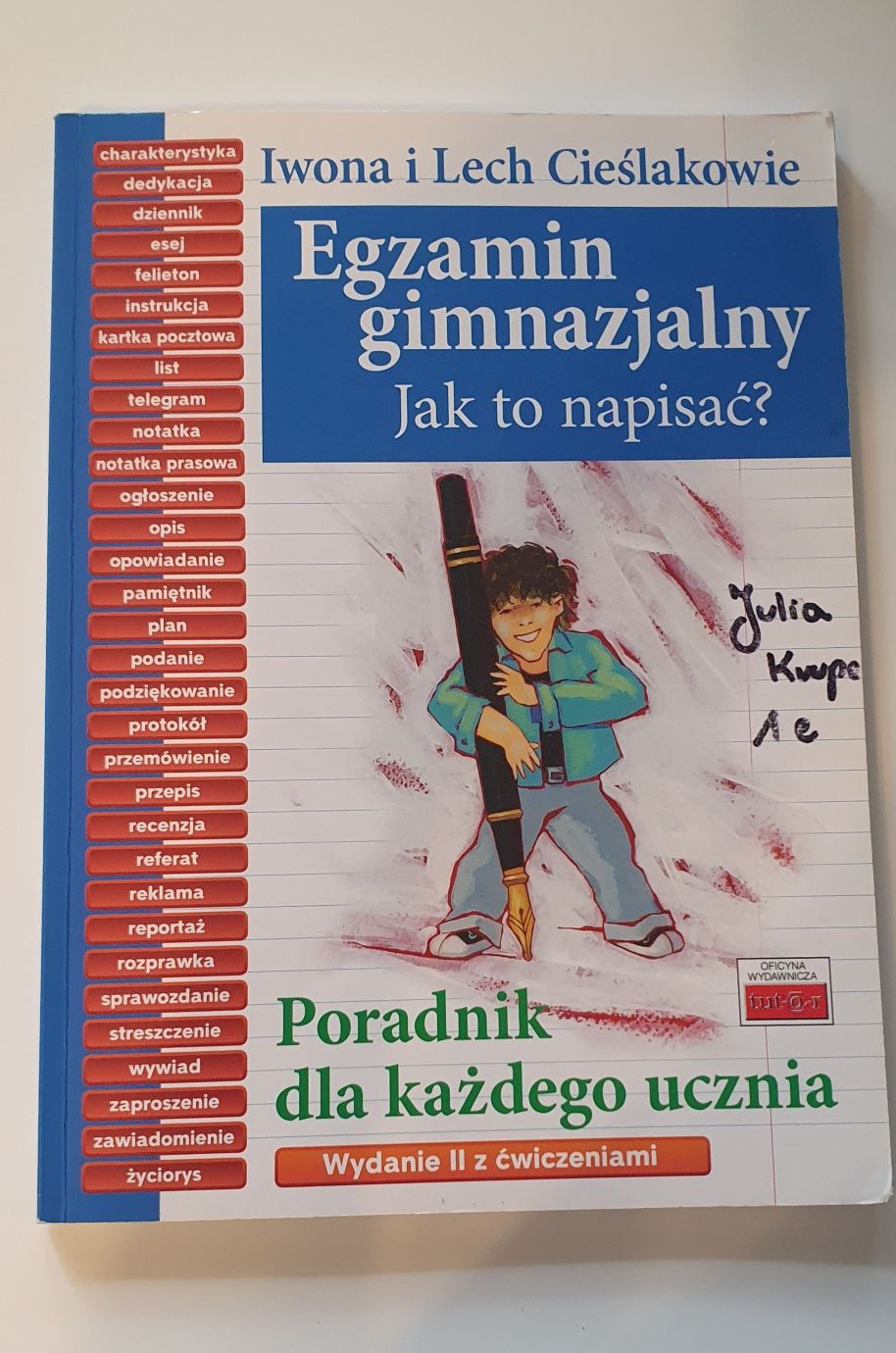 Egzamin gimnazjalny jak to napisać