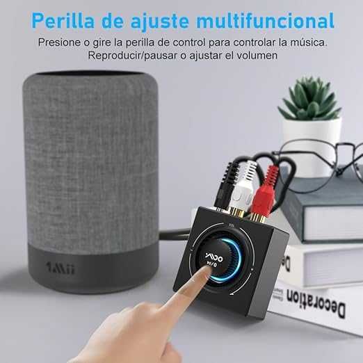 Amplificador Receptor Bluetooth 5,3 HiFi / RCA e jack 3,5, Bluetooth