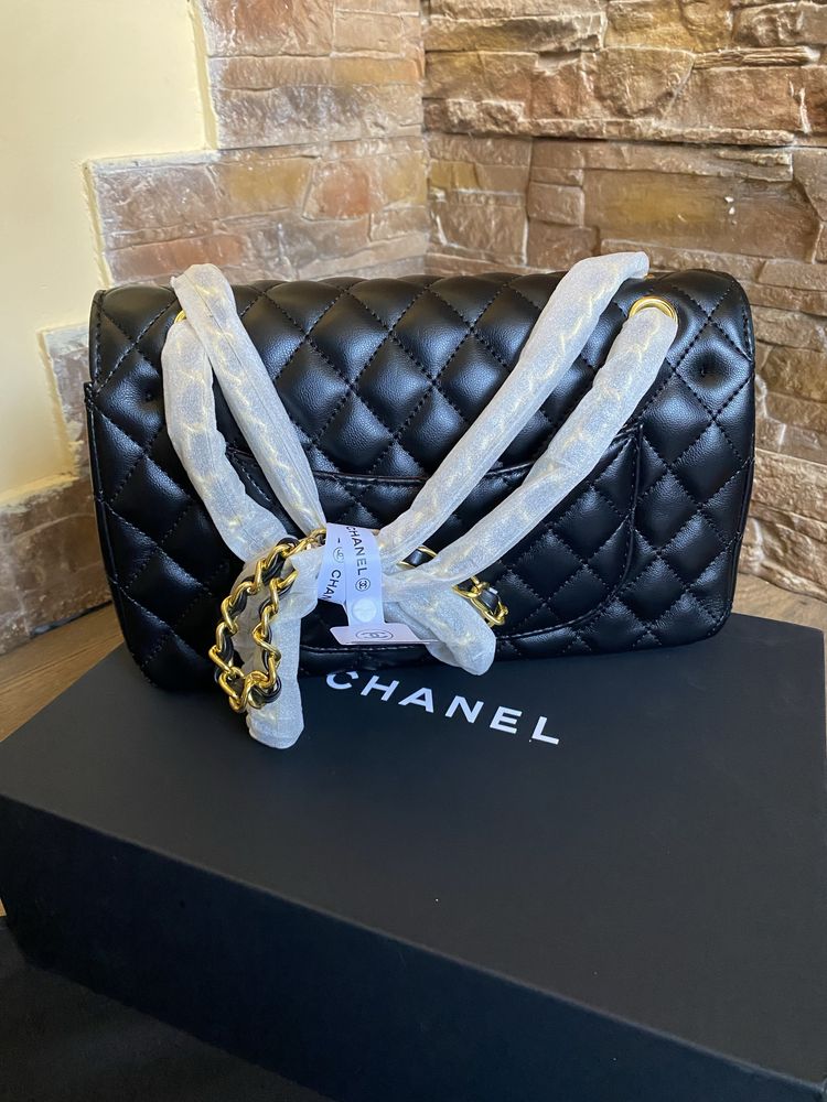 Сумка chanel шанель натуральна шкіра преміум