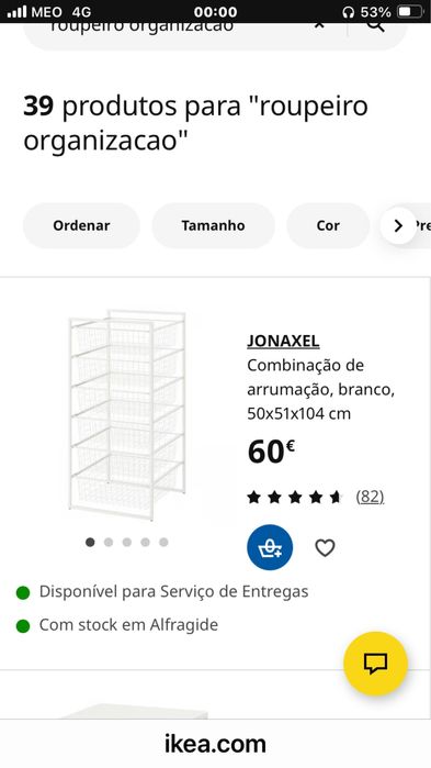 Ikea JONAXEL organização roupeiro ou lavandaria JONAXEL