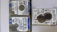 Жорсткі диски/HDD 1Tb 2.5, 3 шт, б/в.