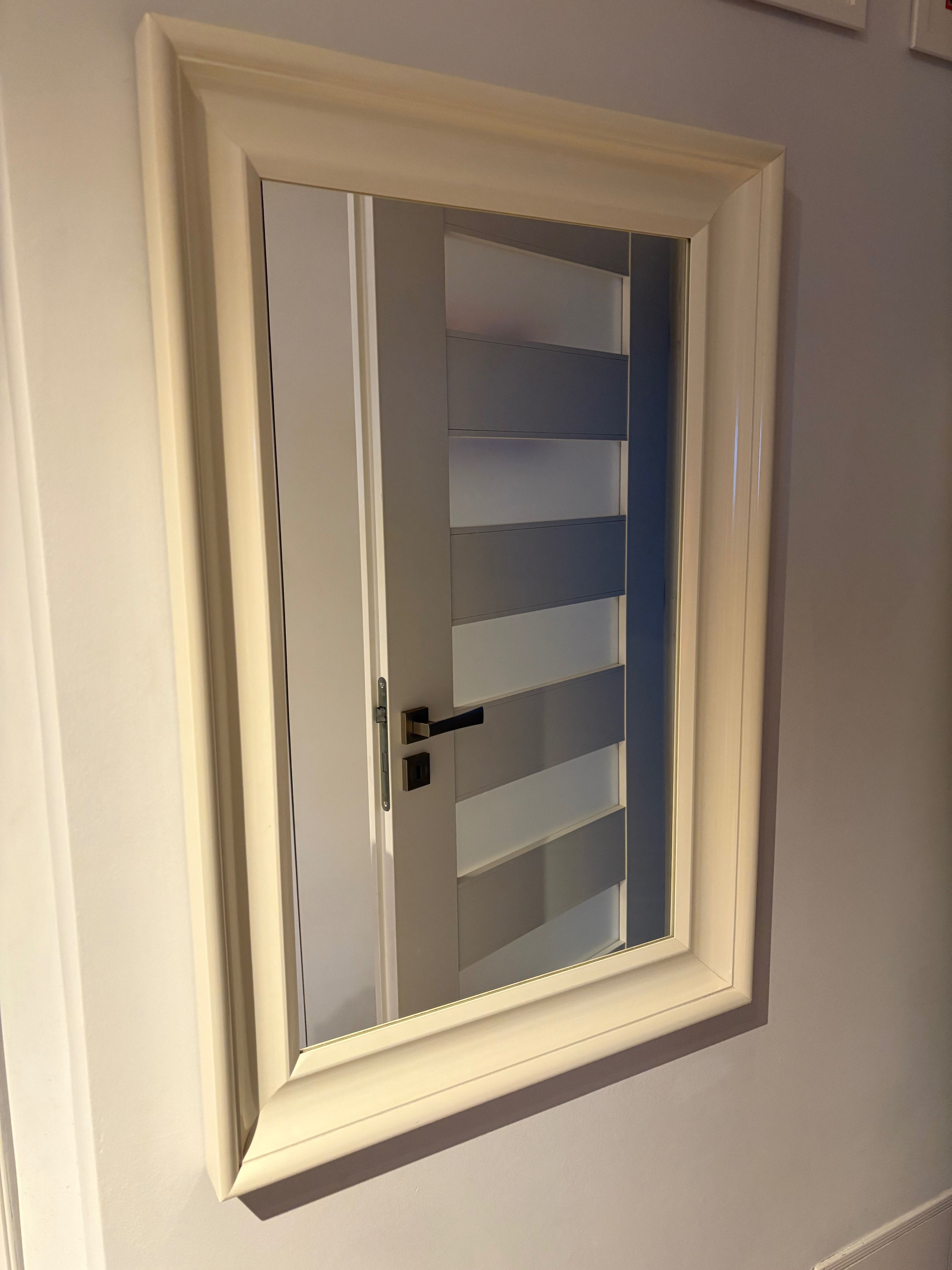 IKEA TOFTBYN lustro białe 65x85cm