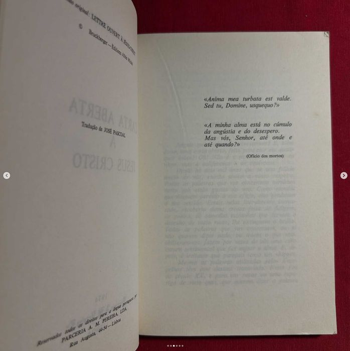 Carta aberta a Jesus Cristo Autor: Bruckberger