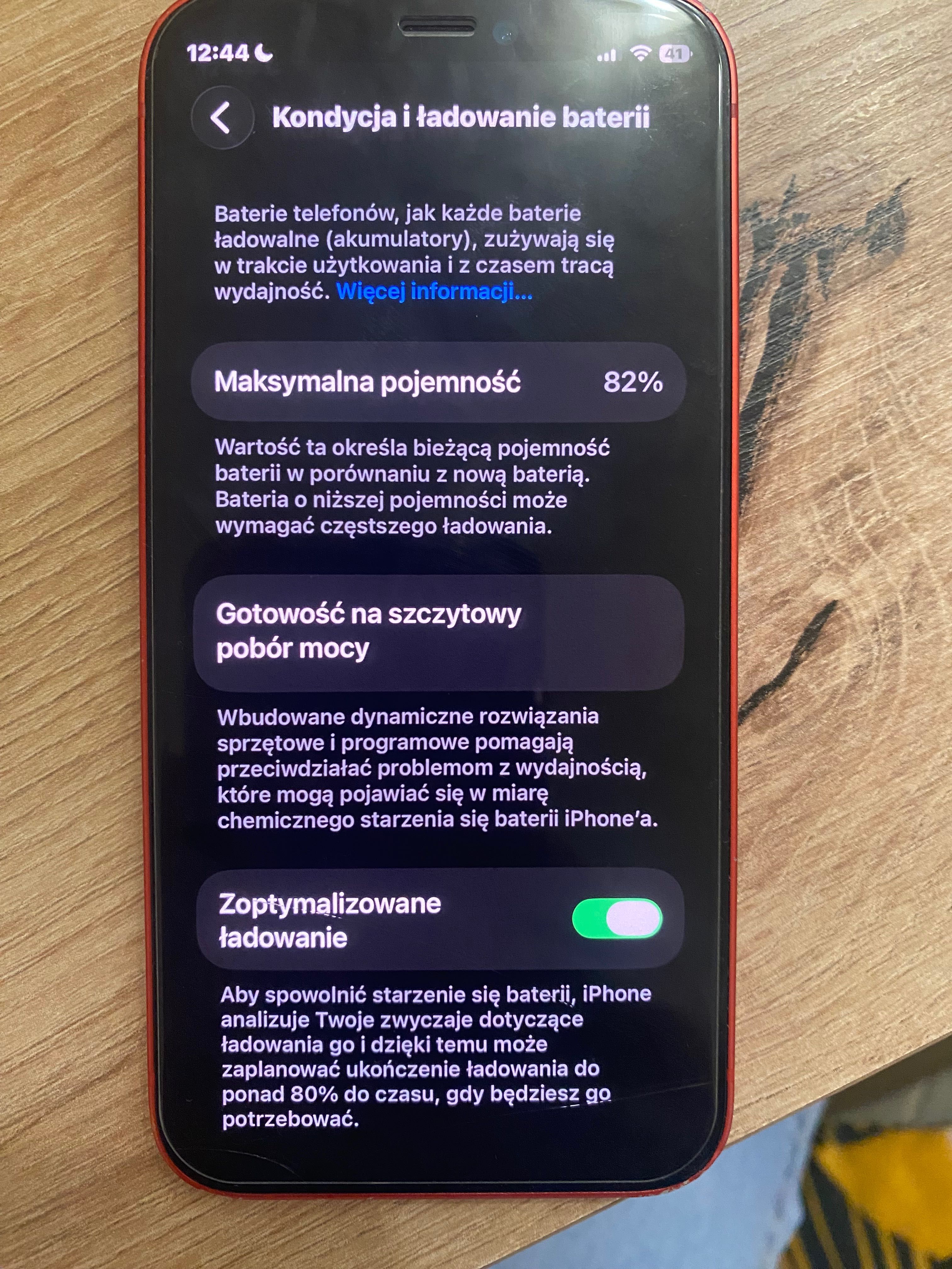 iPhone 12 mini czerwony