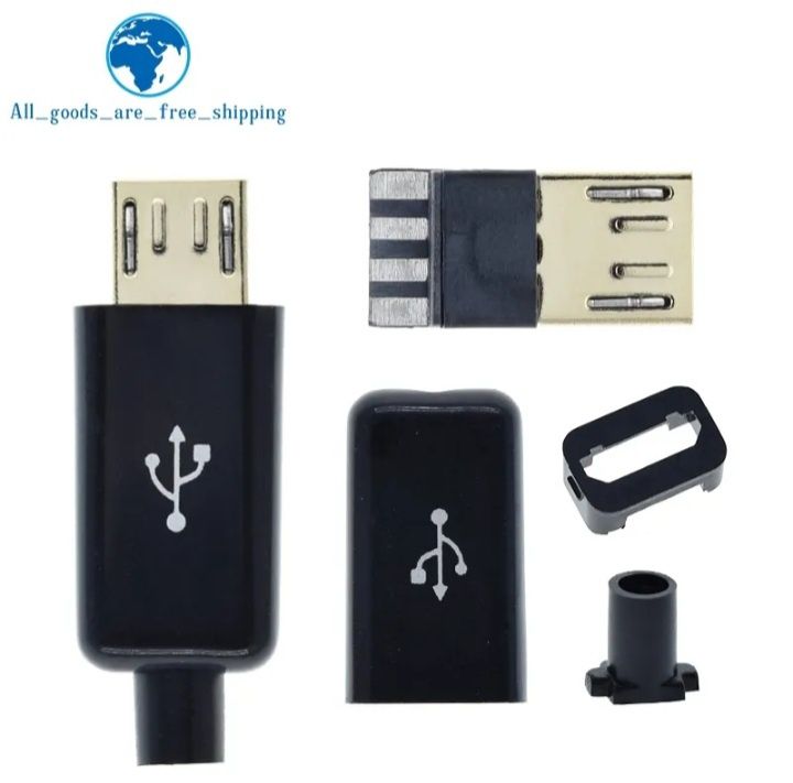 Micro USB 6 мм розбірний ціна за 10 шт