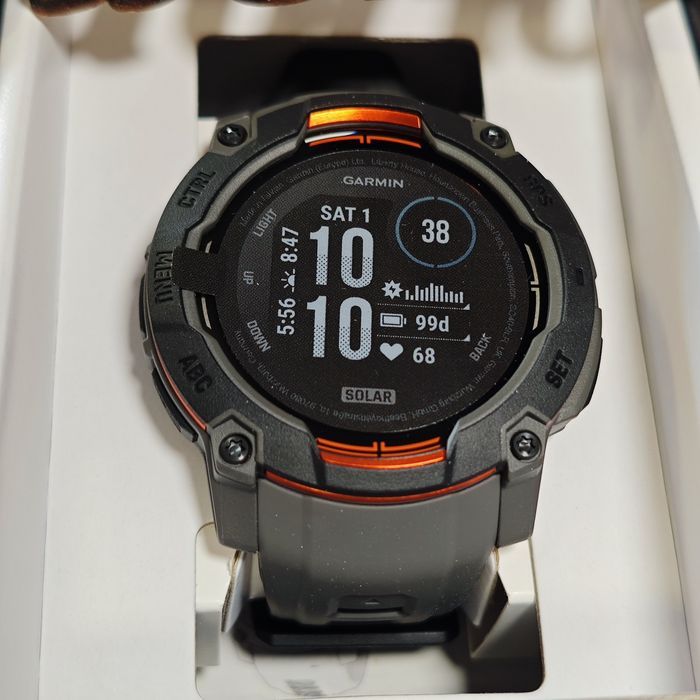 Garmin Instinct 3 (50 мм) Solar колір чорний/вугільний 010-02935-00