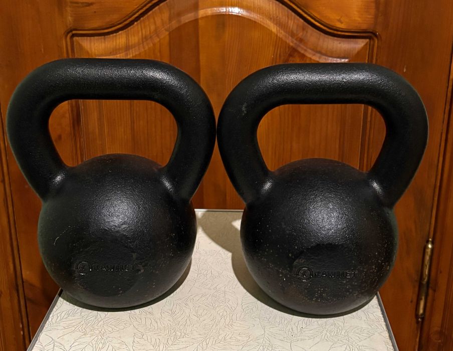 Пара чавунних гирь по 16 кг Kawmet