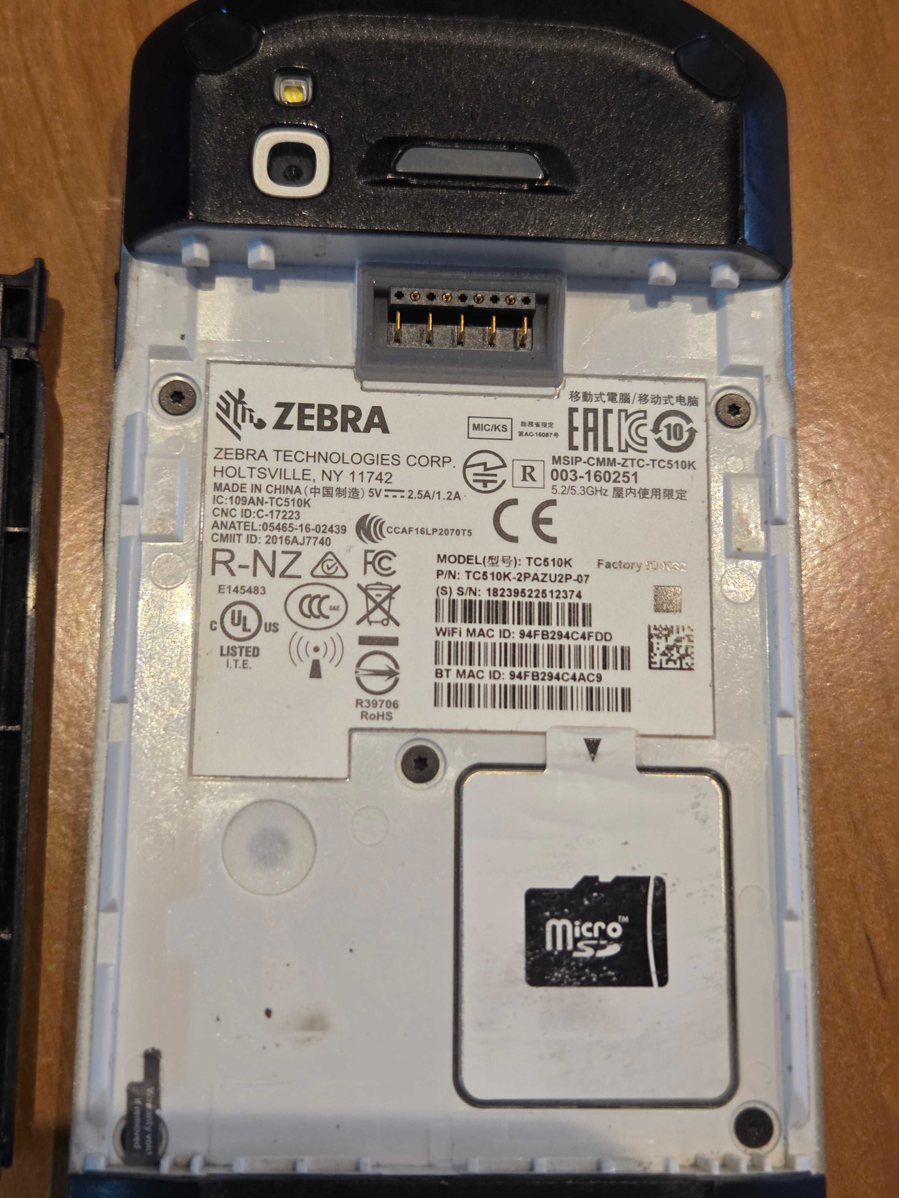Zebra kolektor skaner czytnik ANDROID WIFI TC510K TC51