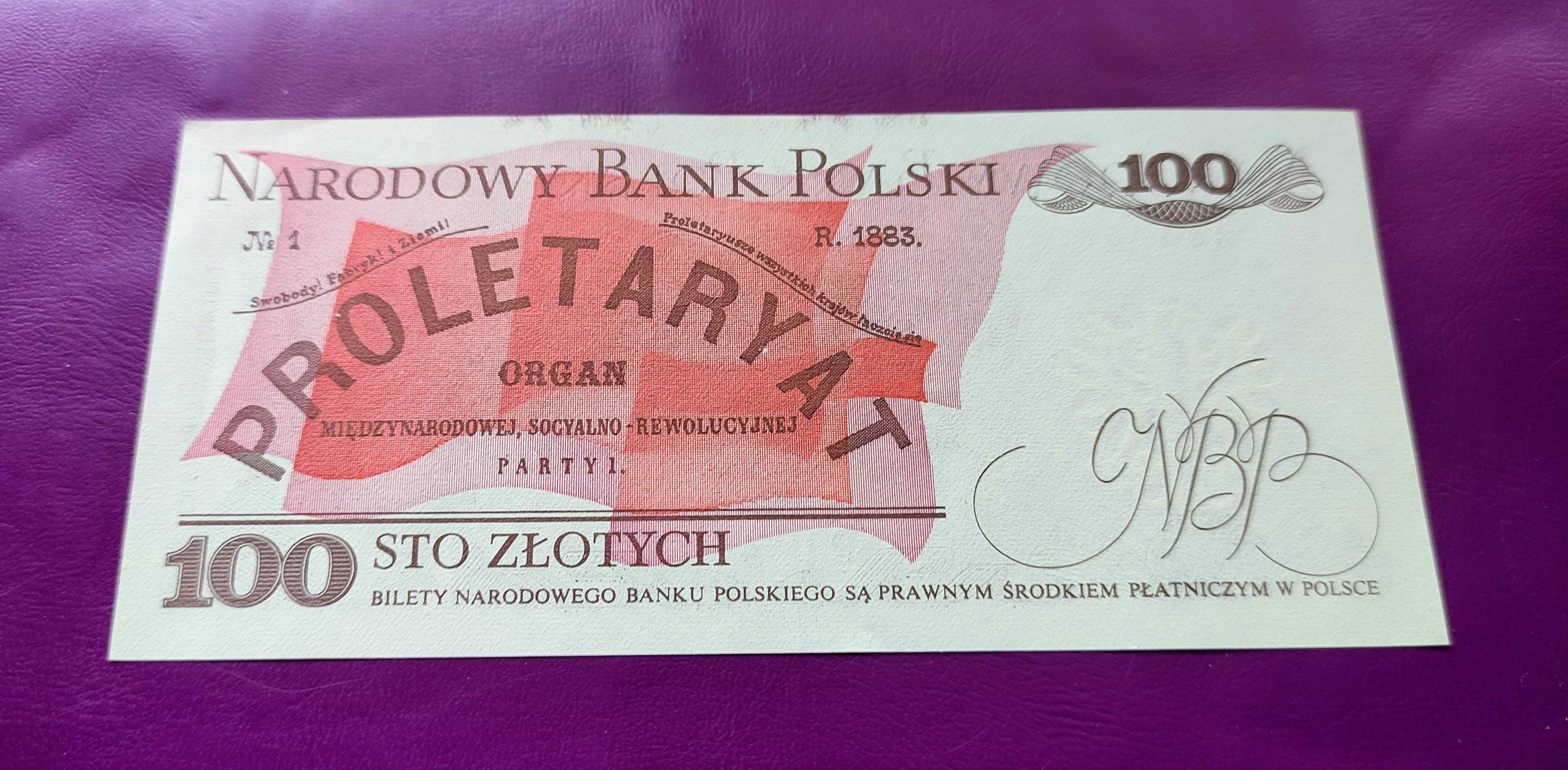 Banknot z PRL-u 100 zł 1986 - stan UNC ! (nr.3)