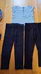 Leginsy 2szt 4 latka+koszulka H&M,Calzedonia zestaw dziewczynka