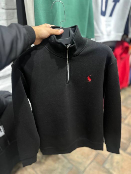 Утеплений| Полузамок polo ralph lauren 1/3 на флісі поло ральф лаурен