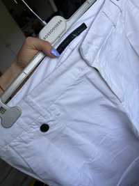 Zara basic chinos chinosy białe materiałowe eleganckie spodnie 40 L