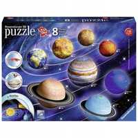Puzzle 3d Układ Planet 522 Elementy, Ravensburger