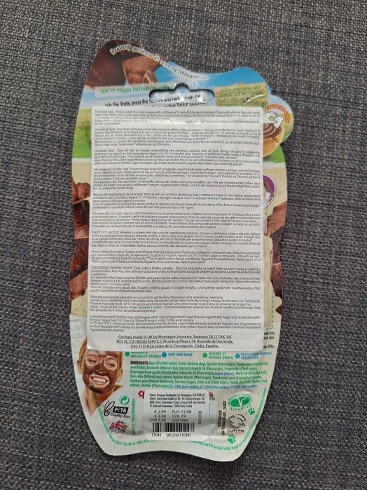 Máscara Facial Chocolate