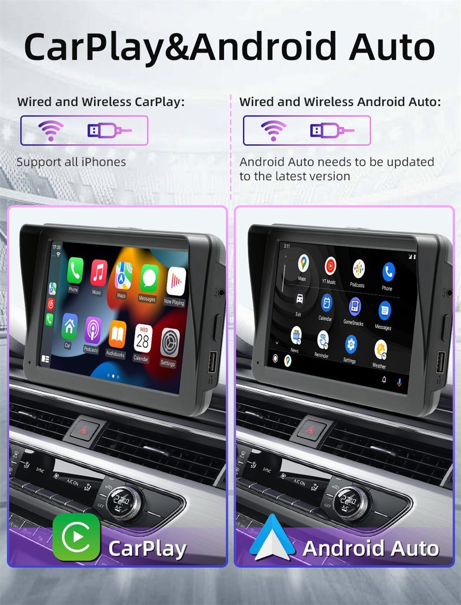 Відеорегістратор Carplay Android Auto +камера
