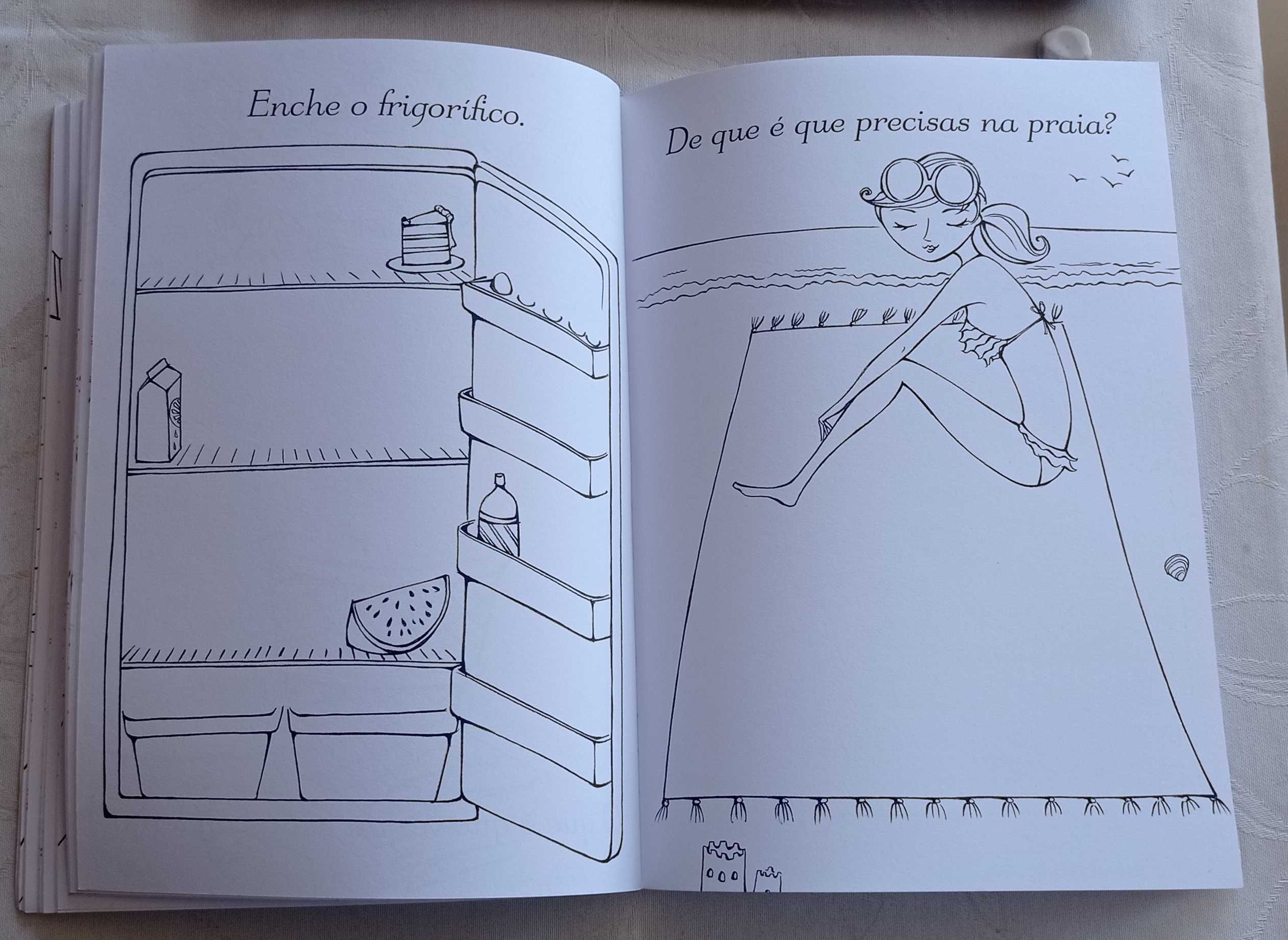Livro para pintar com desenho muito originais