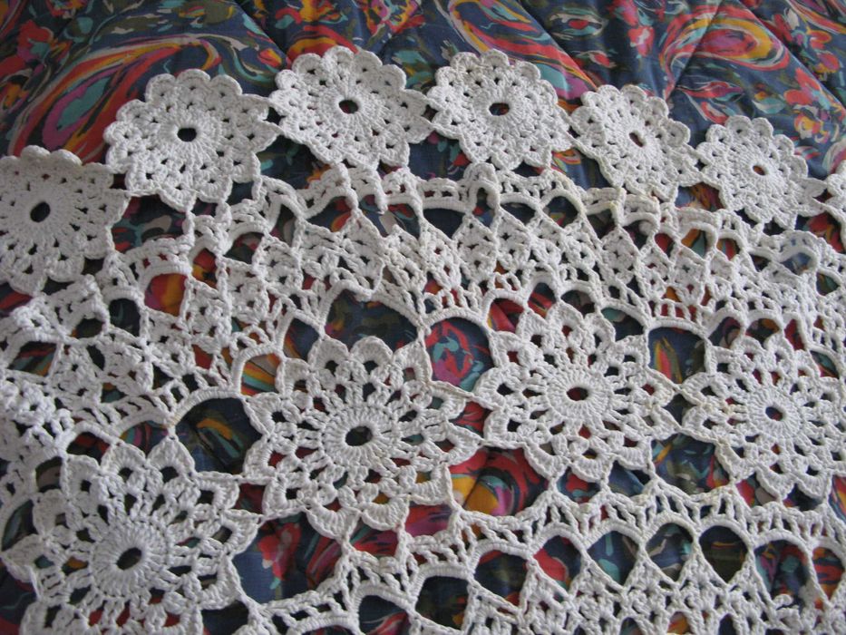 Toalha redonda em crochet