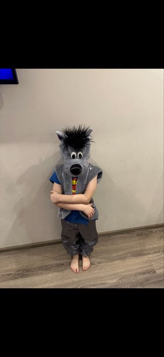 Новорічний костюм в оренду вовка на 3,4,5 років