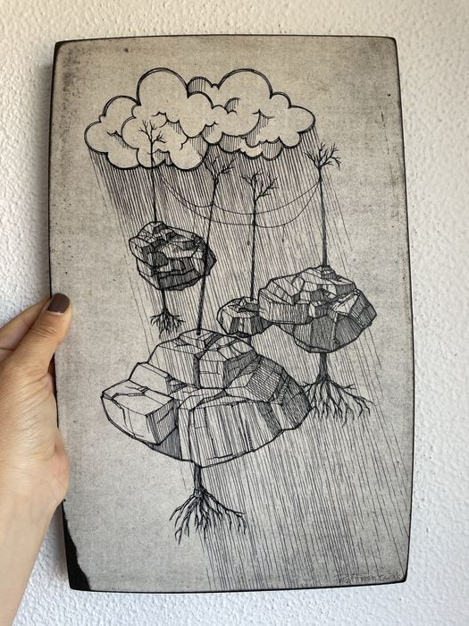 Desenho em aca de Madeira