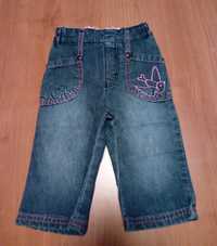 Spodnie jeansowe dziewczęce, rozmiar 68