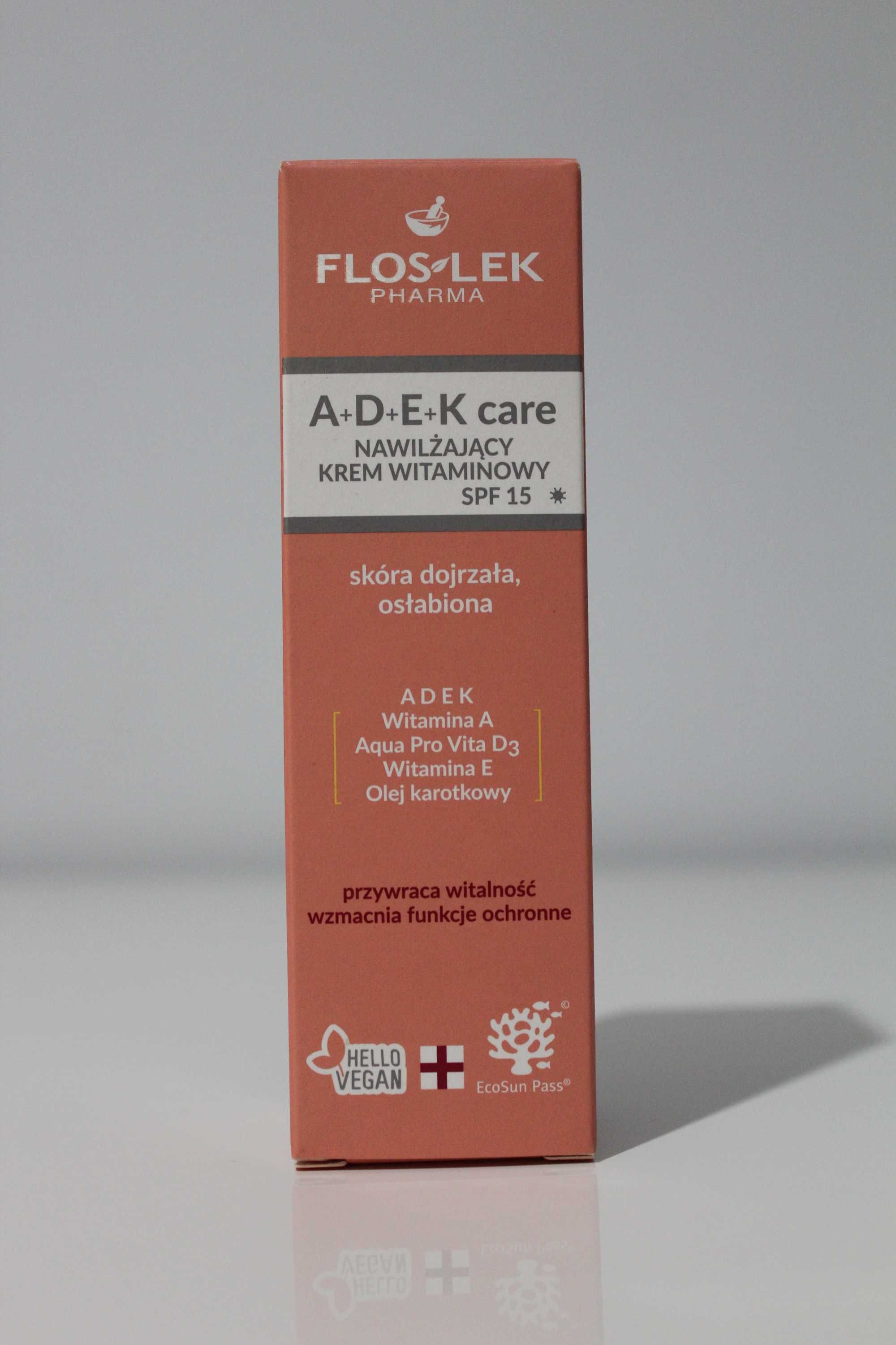 Flos-Lek A+D+E+K care Nawilżający krem witaminowy SPF15