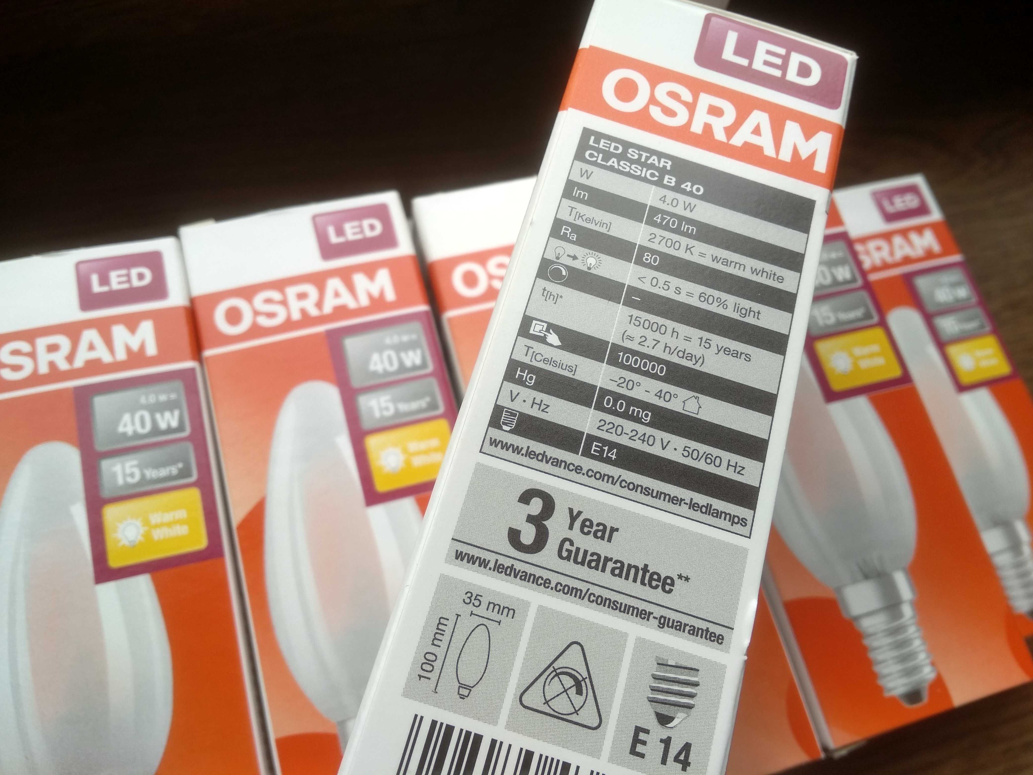 żarówka LED OSRAM STAR classic 4W = 40W - energooszczędna nowe