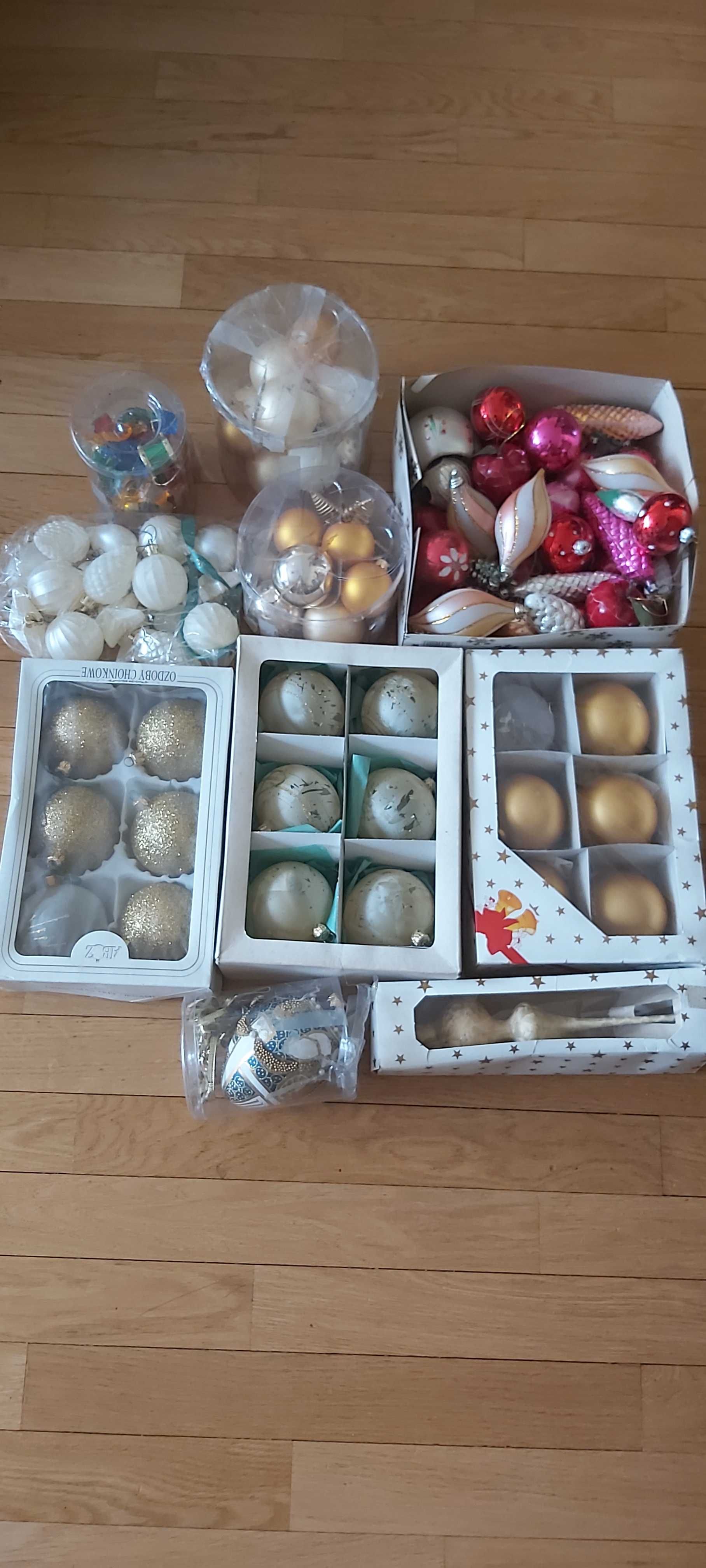Bombki świąteczne duży zestaw