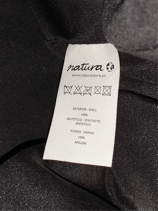Mochila preta nylon da Natura