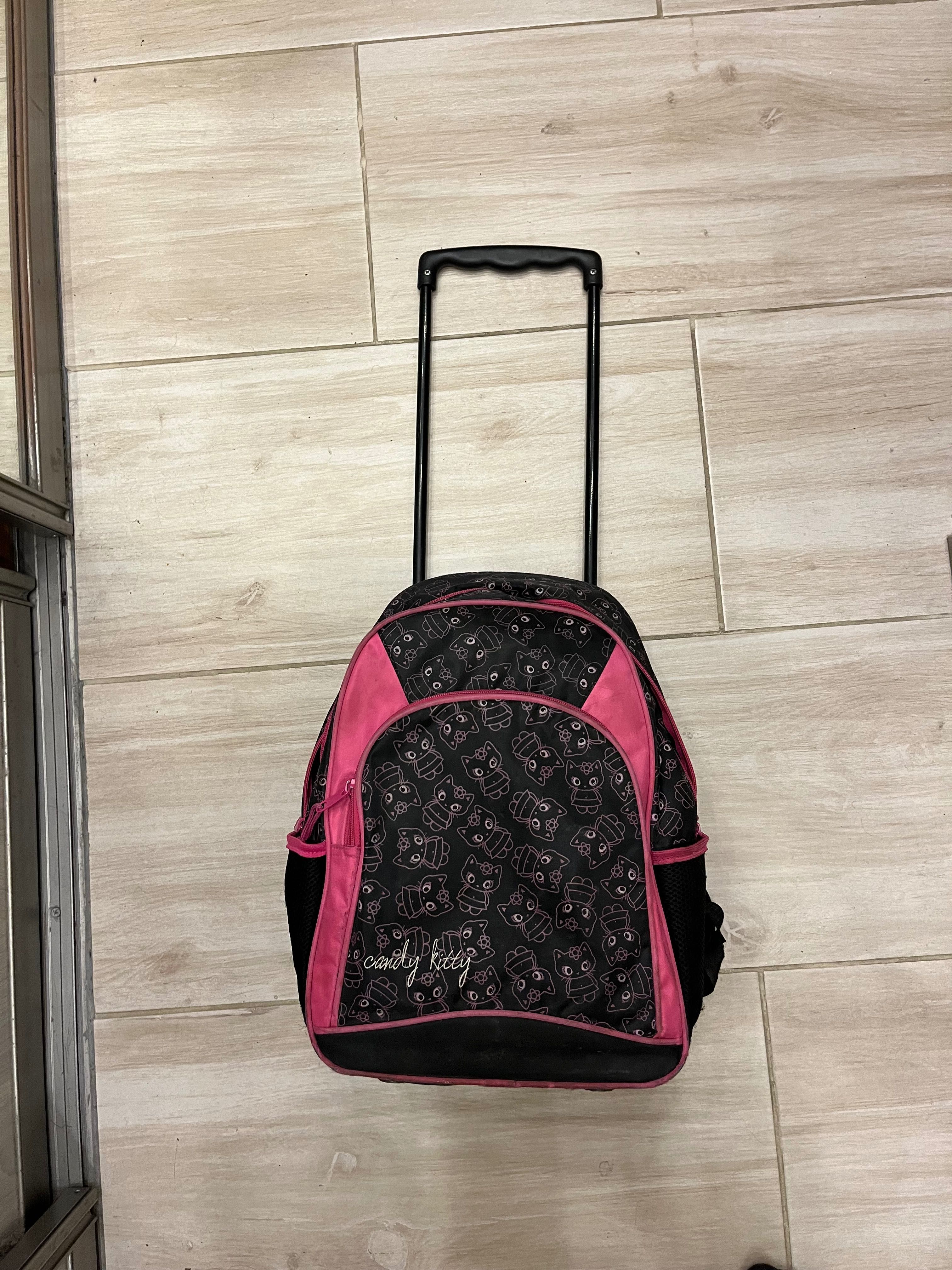 Plecak walizka z rączką Candy Kitty jak Hello Kitty Stan dobry Szkoła