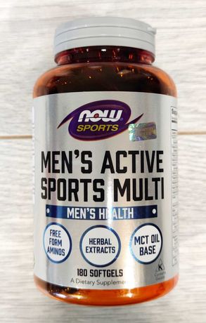 Men's Active Sports Multi, Now Foods 180 caps