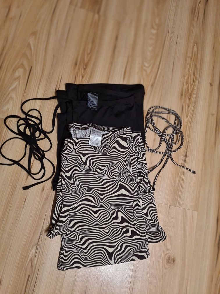 Spodnie H&M z tasiemkami wokół talii