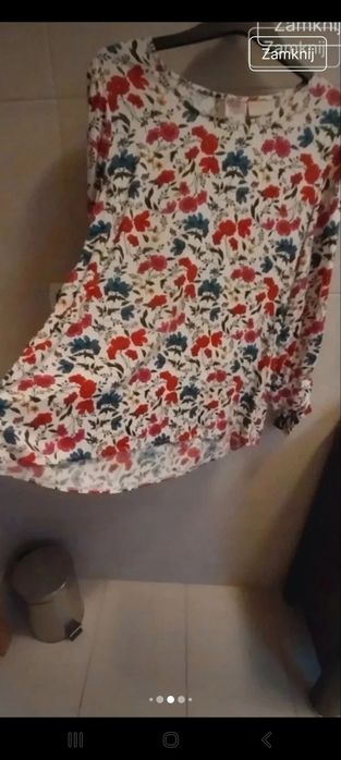 Oversizowa tunika marki Bialcon r.44, wiskoza, stan idealny