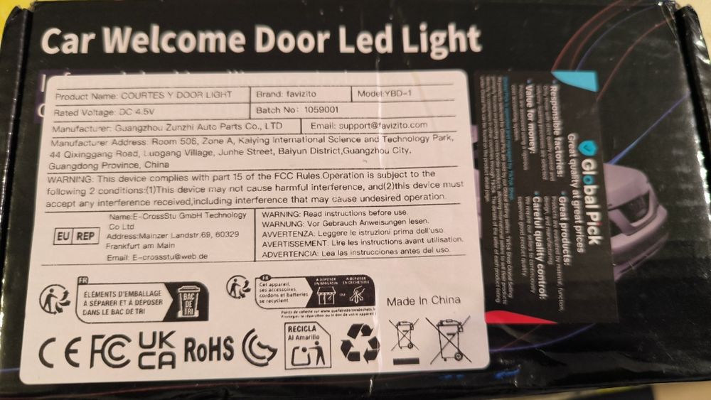 Luzes para portas Renault novas