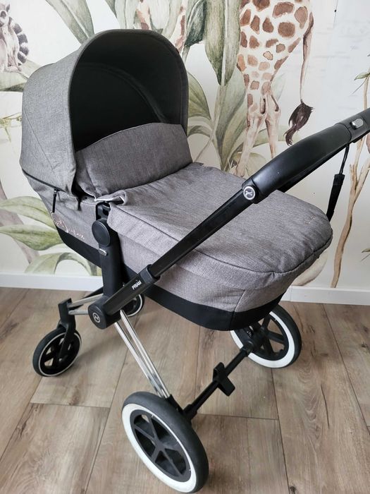 Cybex PRIAM Manhattan Gray Chrome, 2in1 + śpiworek