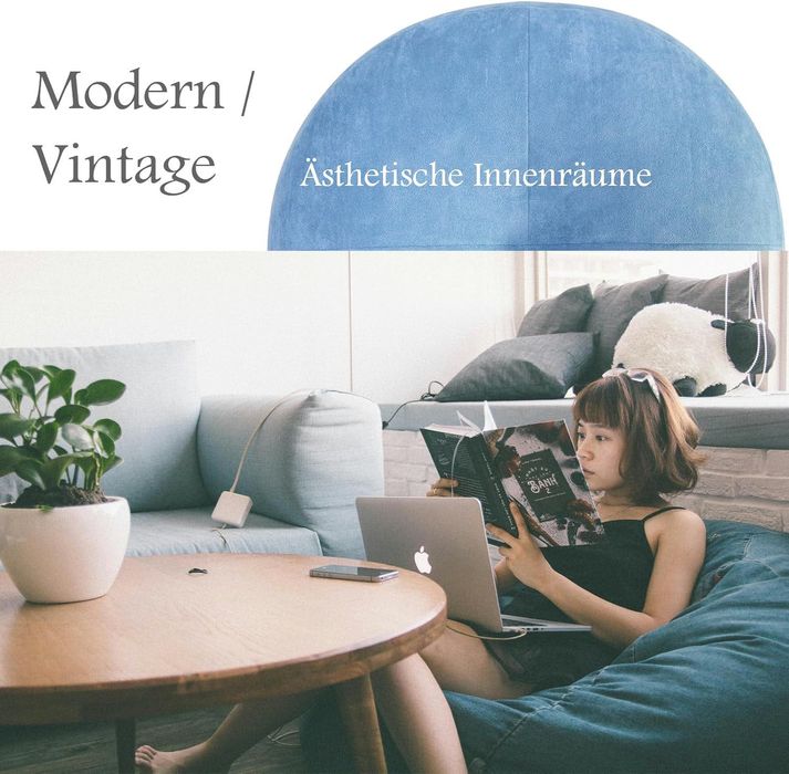 Okrągła poduszka pufa premium, minimalistyczna, aksamitna 700 g, 45 cm