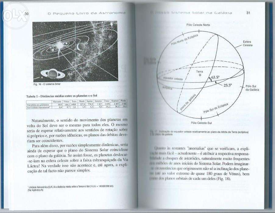 Livros da Enciclopédia Visual e livro astronomia