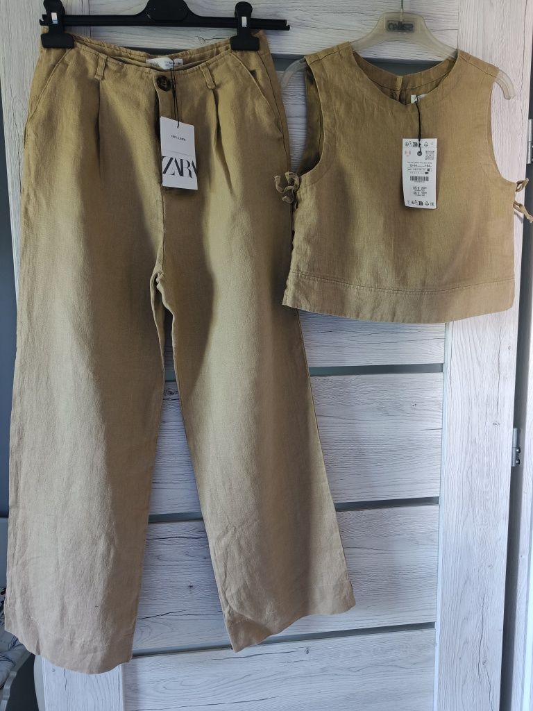 Komplet lniany Zara