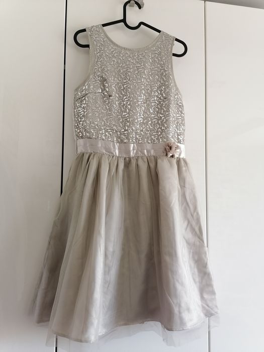 sukienka cekiny ślub wesele przyjęcie święta karnawał bal 158 164