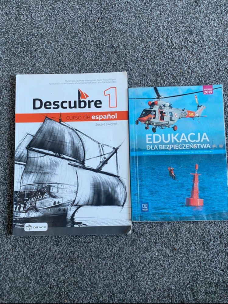 Podręcznik od edb i ćwiczenia od hiszpańskiego descubre 1