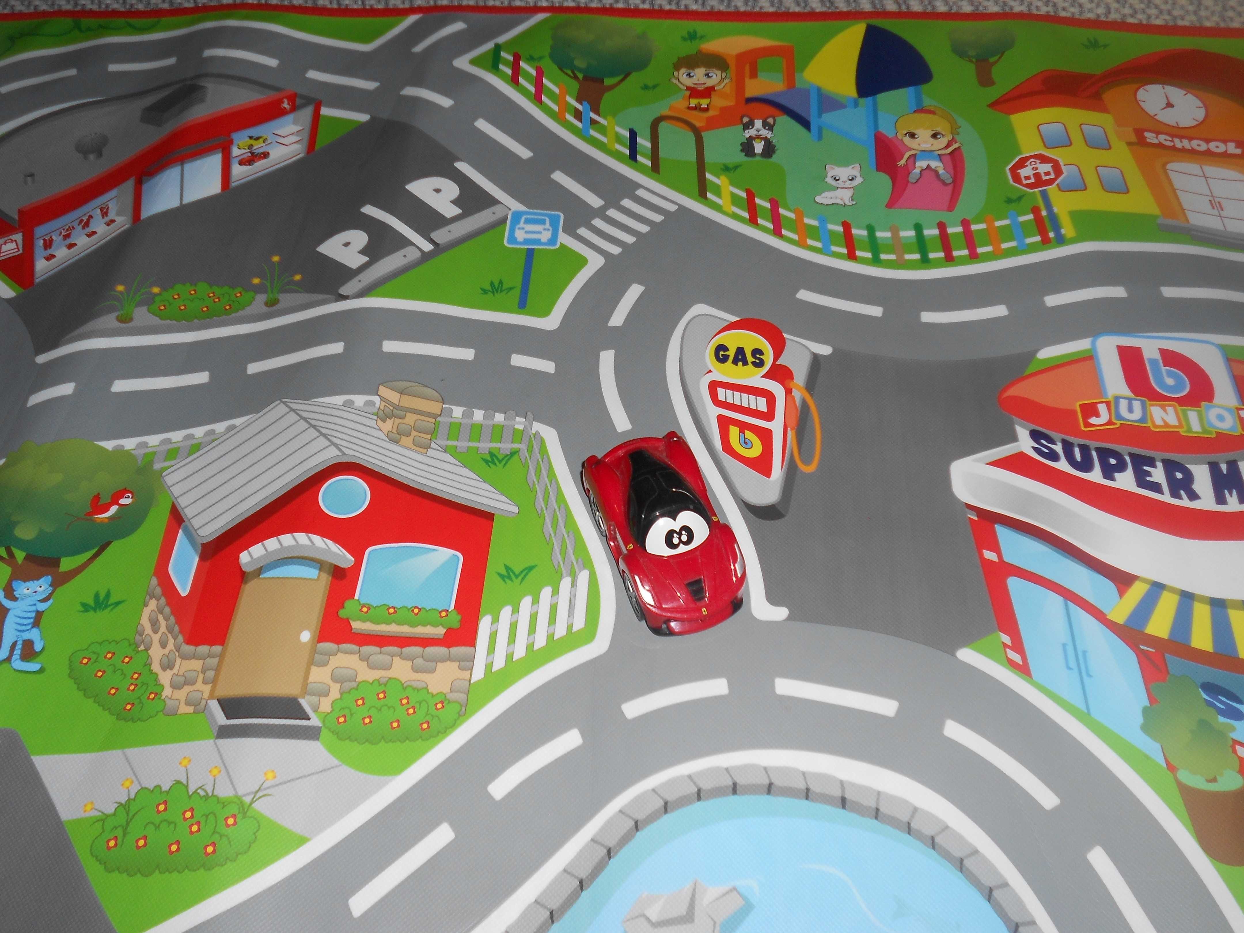 Tapete pista de brincar com carro
