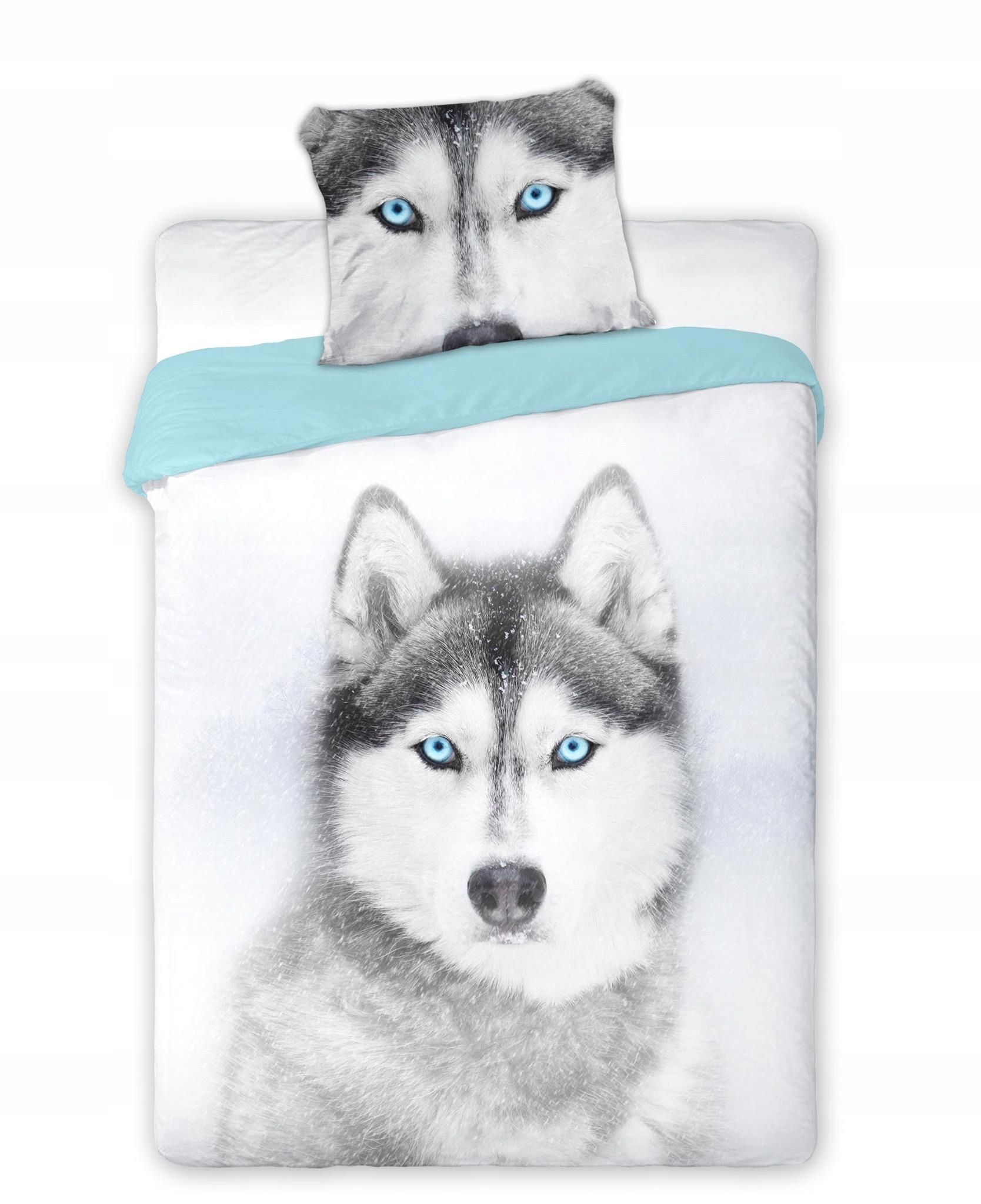 Pościel 160x200 Dziecięca Pies z Psem Husky Piesek