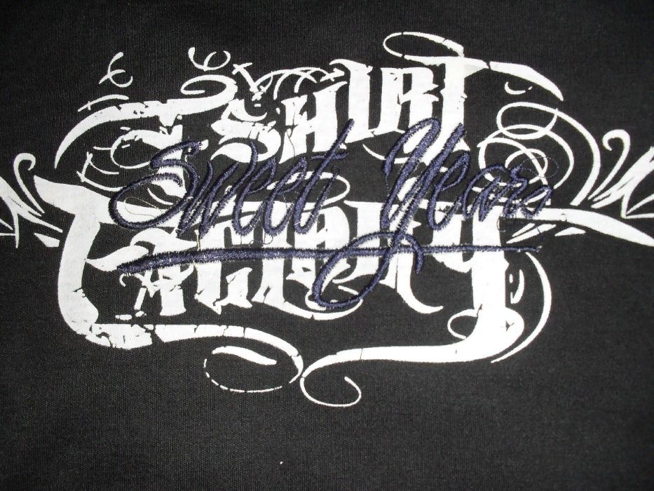 Новый Черный реглан H&K Collection.M/L.Музыка Графити надписи. Sweet y