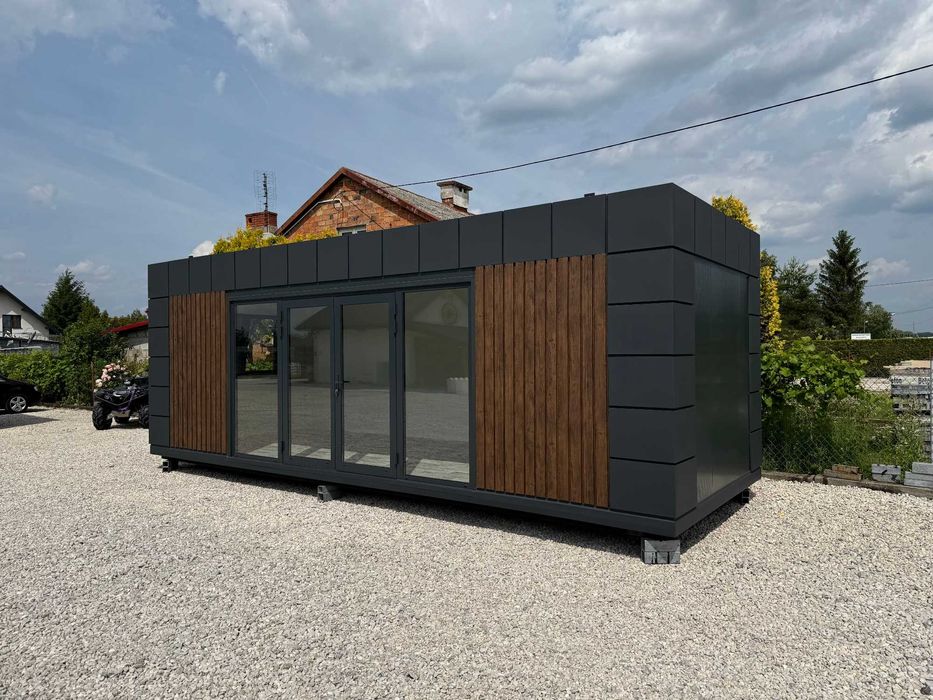 Pawilon z płyty warstwowej PRODUCENT salon Masażu Fryzjerski Kontener