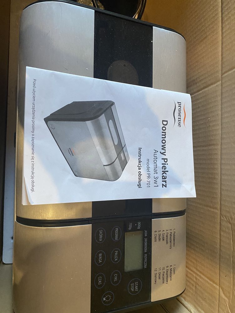 Domowy piekarz Automat 3w1 model PR-701 Prosense