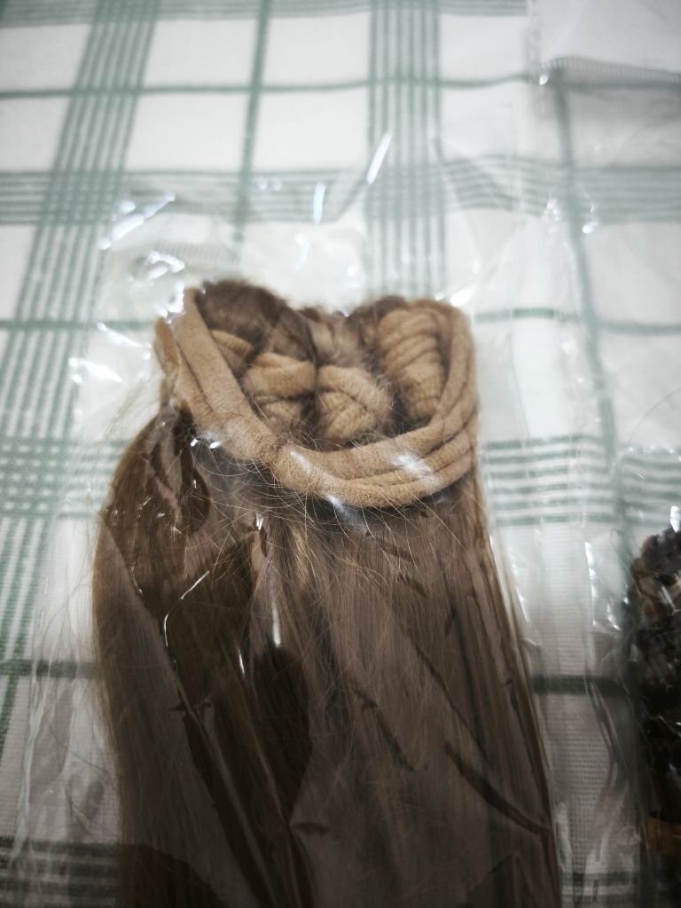 Extensão de cabelo tic tac cabelo sintético