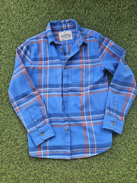 Koszula niebieska w kratę M&S na 9-10 lat