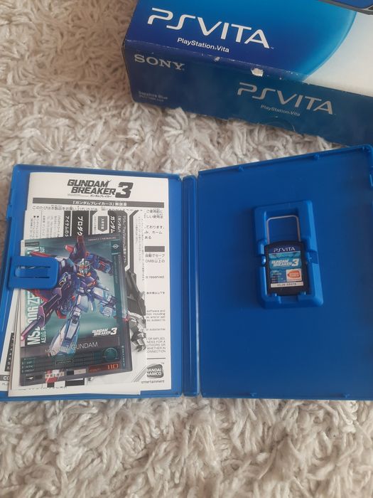 Konsola ps vita fat sapphire blue niebieska oled karta 8gb gundam