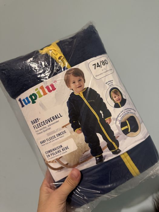 Флісові комбінезончики на молнії для малят