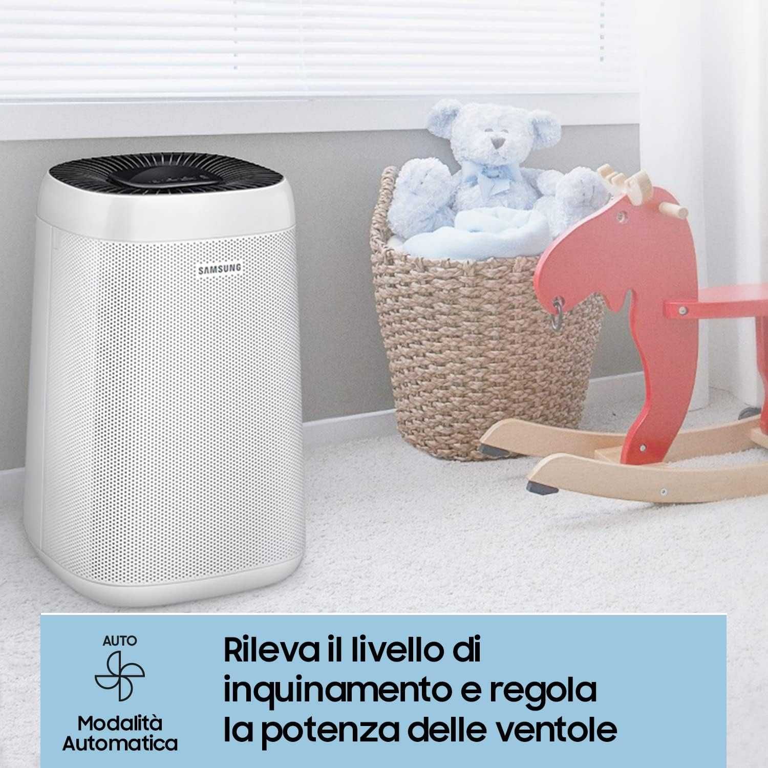 Samsung Ax34 Oczyszczacz Powietrza, Biały, 34 m² Klasa energetyczna A+